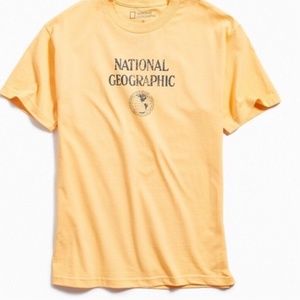 Urban Outfitters Yellow National Geographic Top